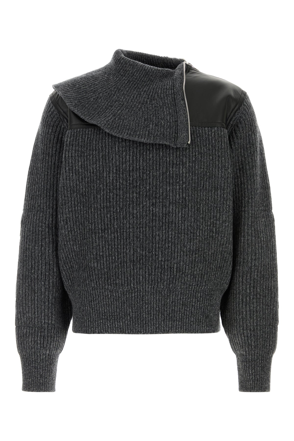 Bottega Veneta Men's Wool Cashmere Zip Sweater in Grey - view 1