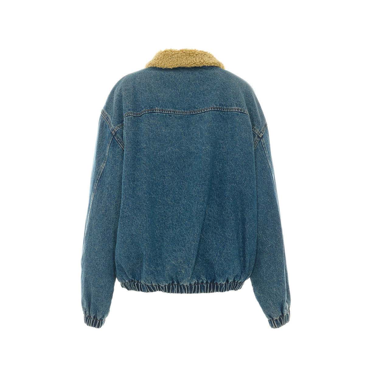 Miu Miu Women's Denim Logo Blosuon in Denim Wool - view 2