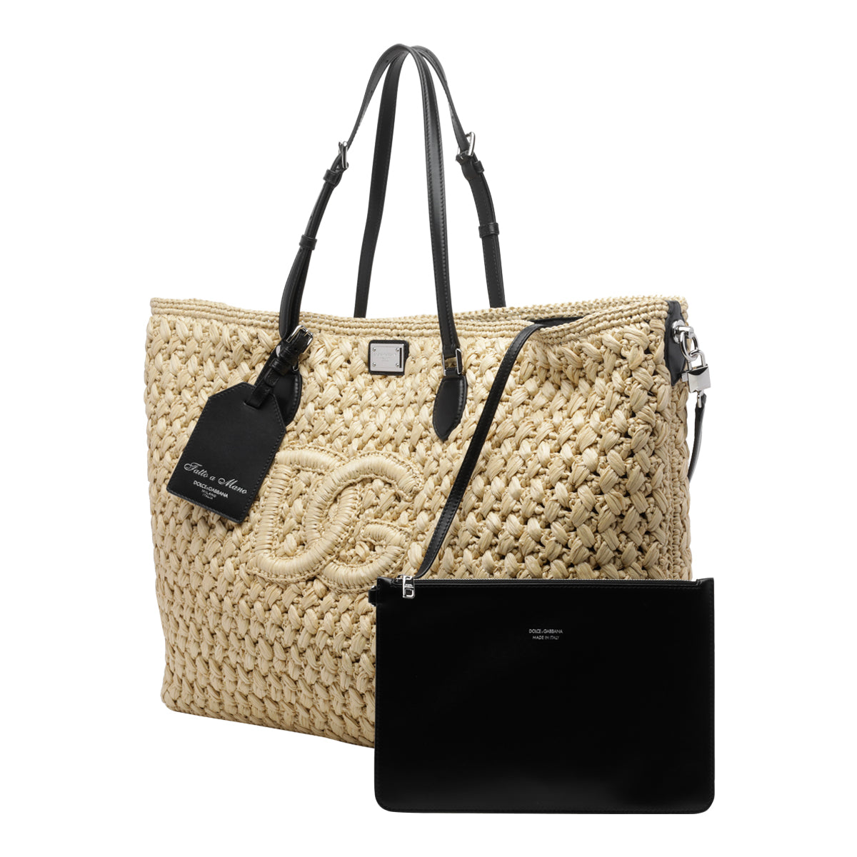 Dolce&Gabbana Men's Dg Shopping Bag in Natural Leather - view 4