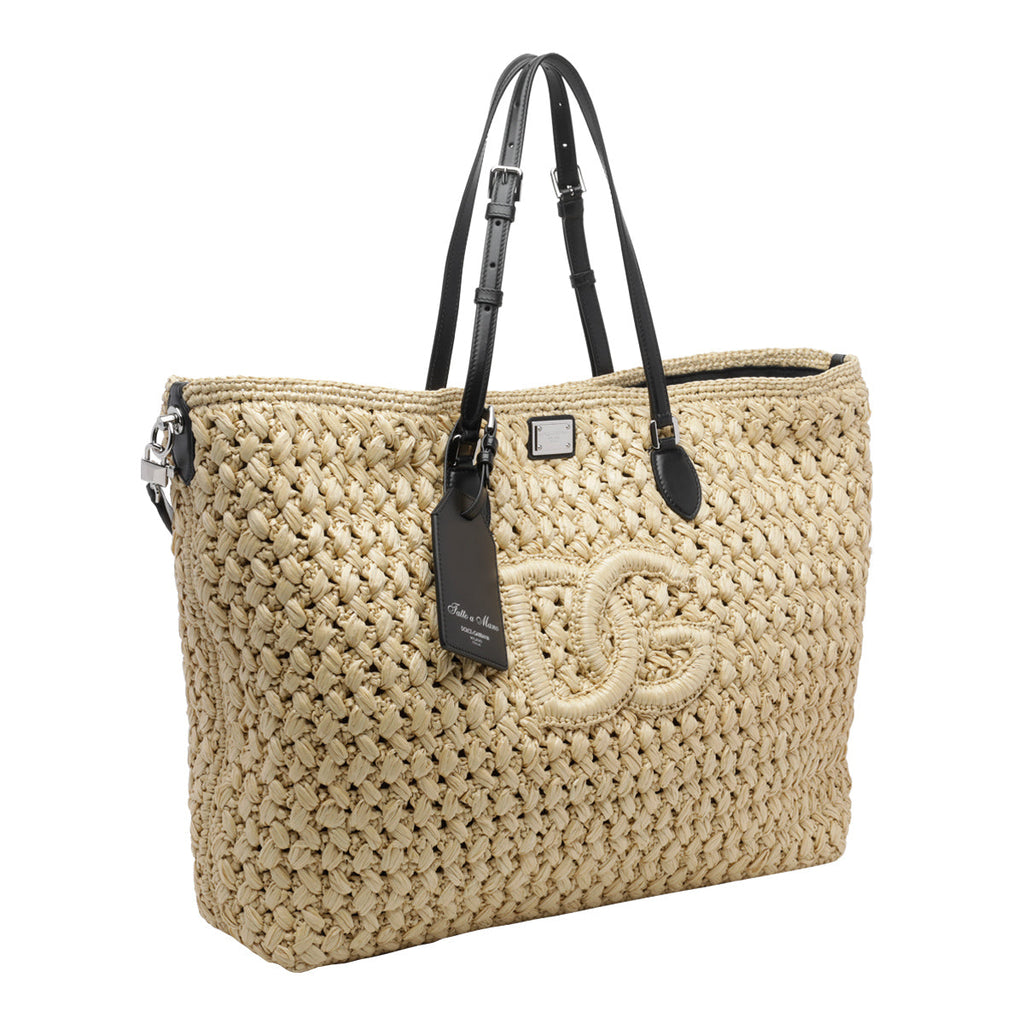 Dolce&Gabbana Men's Dg Shopping Bag in Natural Leather - view 2