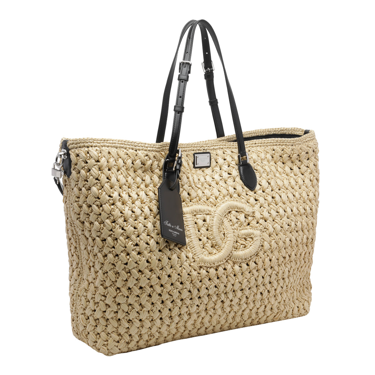 Dolce&Gabbana Men's Dg Shopping Bag in Natural Leather - view 2