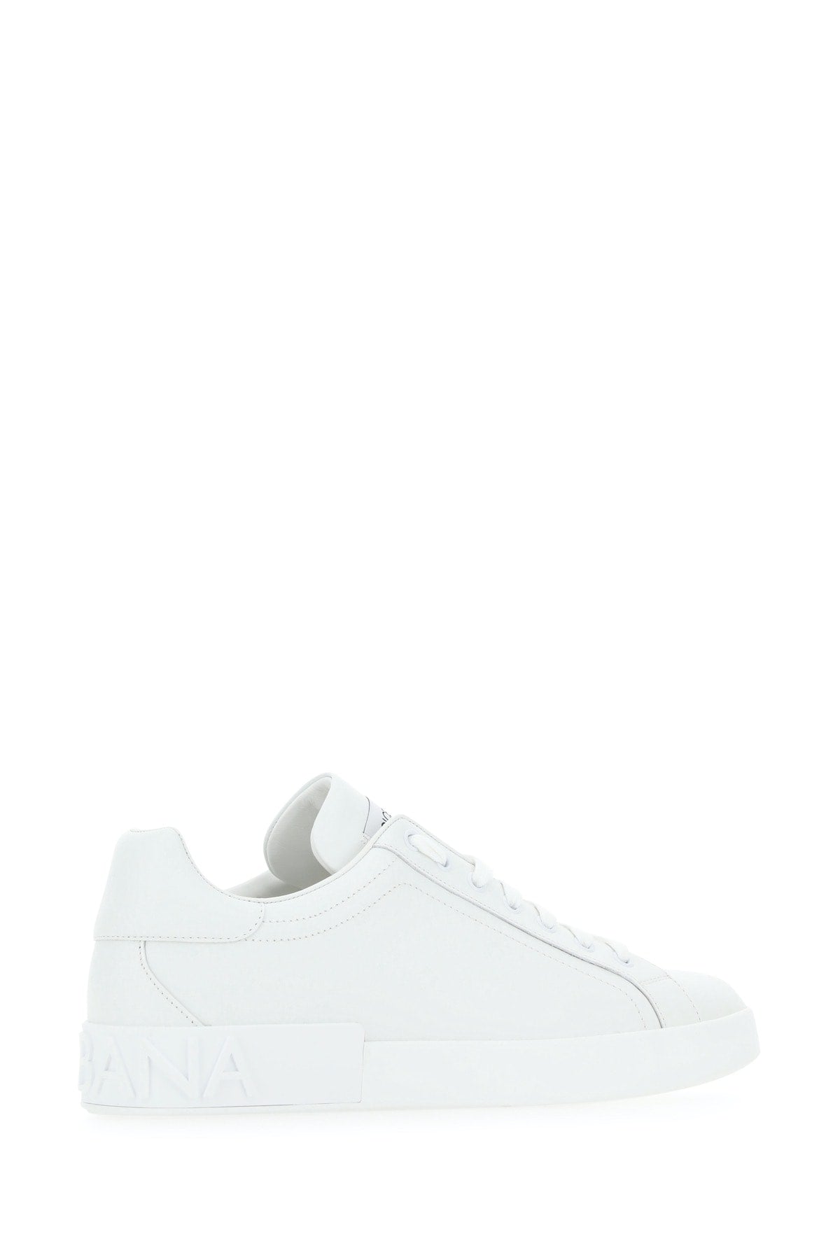 Dolce＆gabbana Men's Low-Top Leather Sneakers in White - view 3