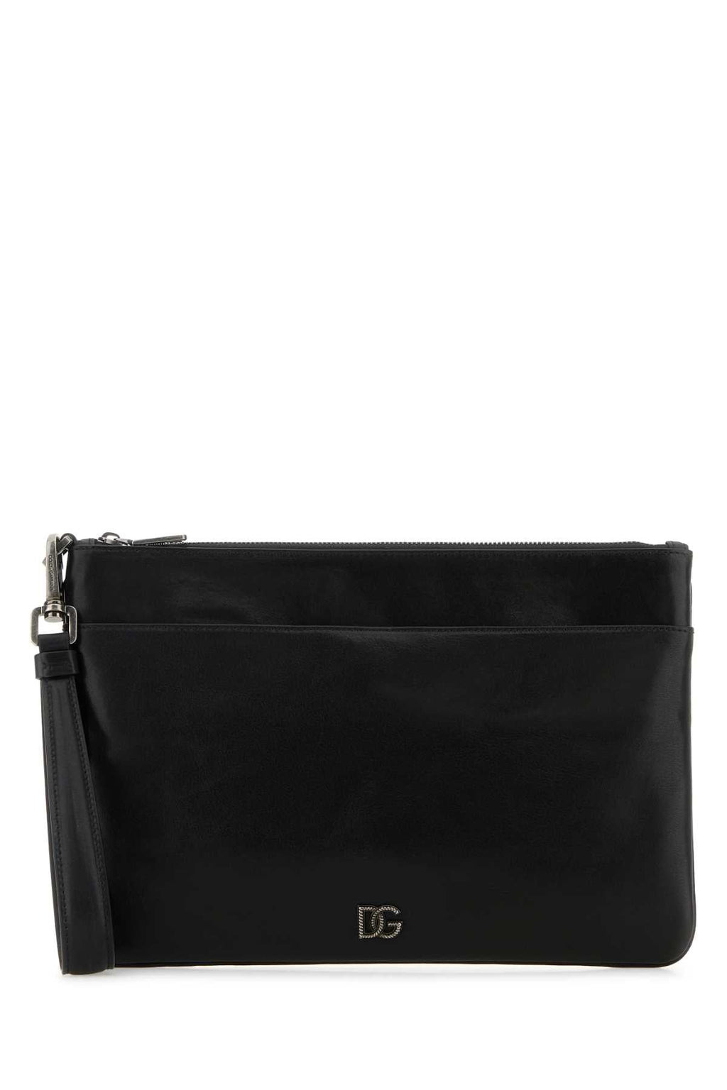 Dolce＆gabbana Men's Leather Document Pouch in Black - view 1