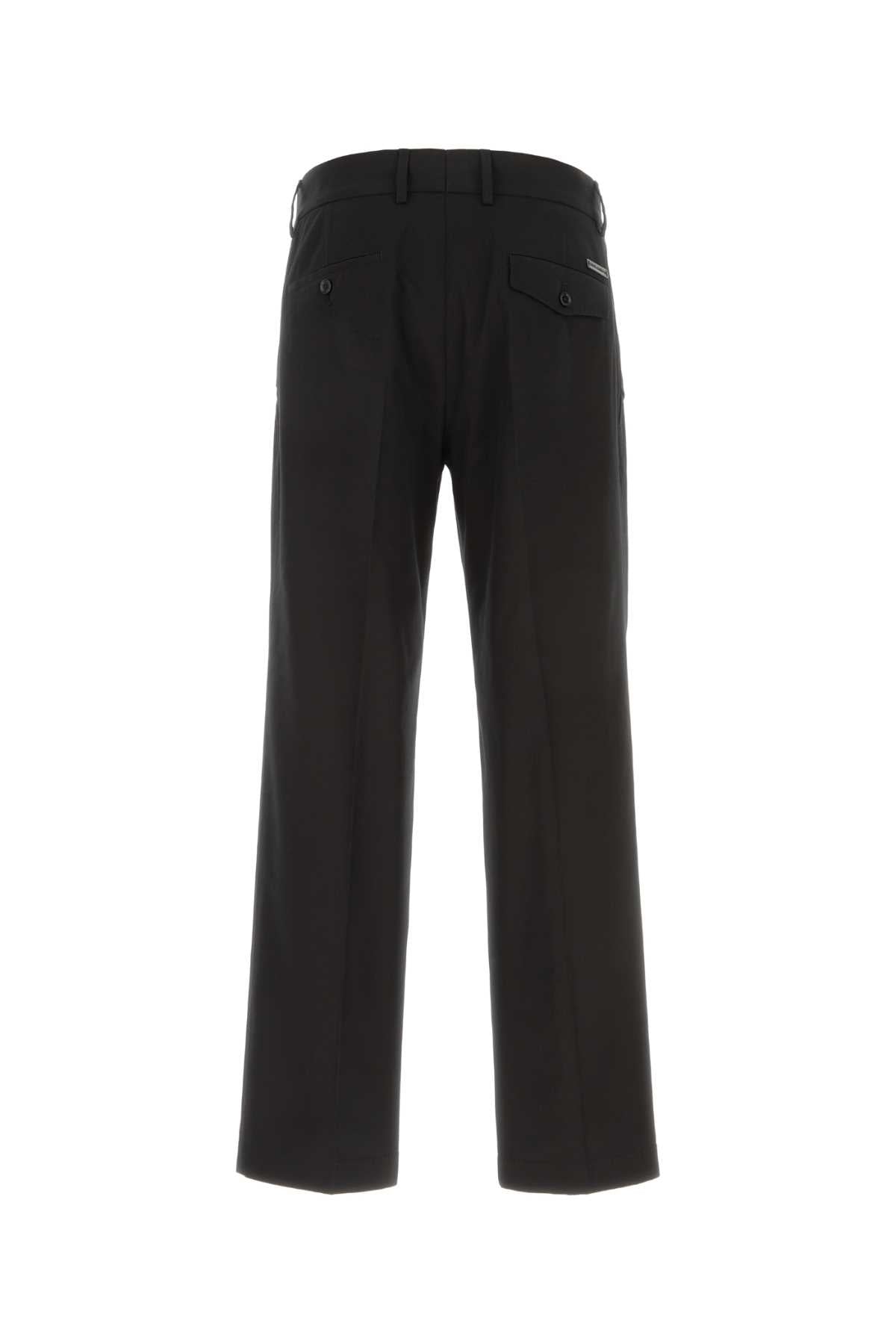 Dolce＆gabbana Men's Cotton Trousers in Black - view 2