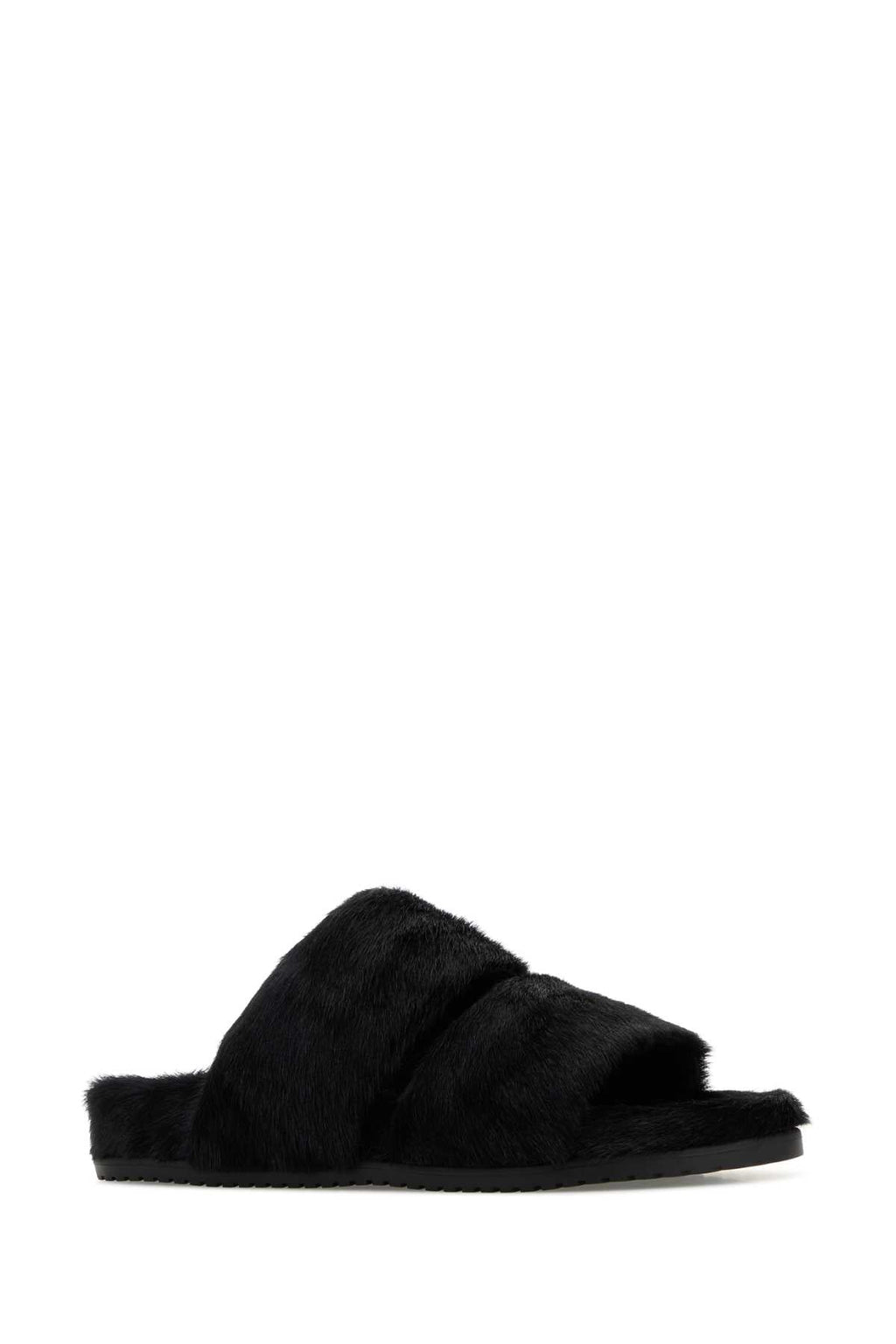Dolce＆gabbana Men's Leather Slides in Black - view 2