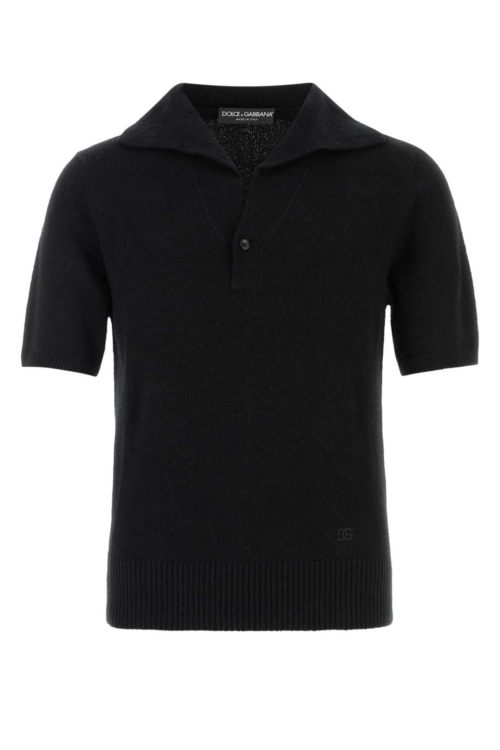 Dolce＆gabbana Men's Cotton Polo Shirt in Black - view 1
