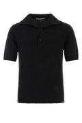 Dolce＆gabbana Men's Cotton Polo Shirt in Black - view 1