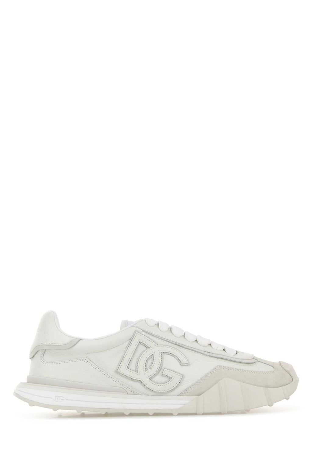 Dolce＆gabbana Men's Suede Sneakers in White - view 1