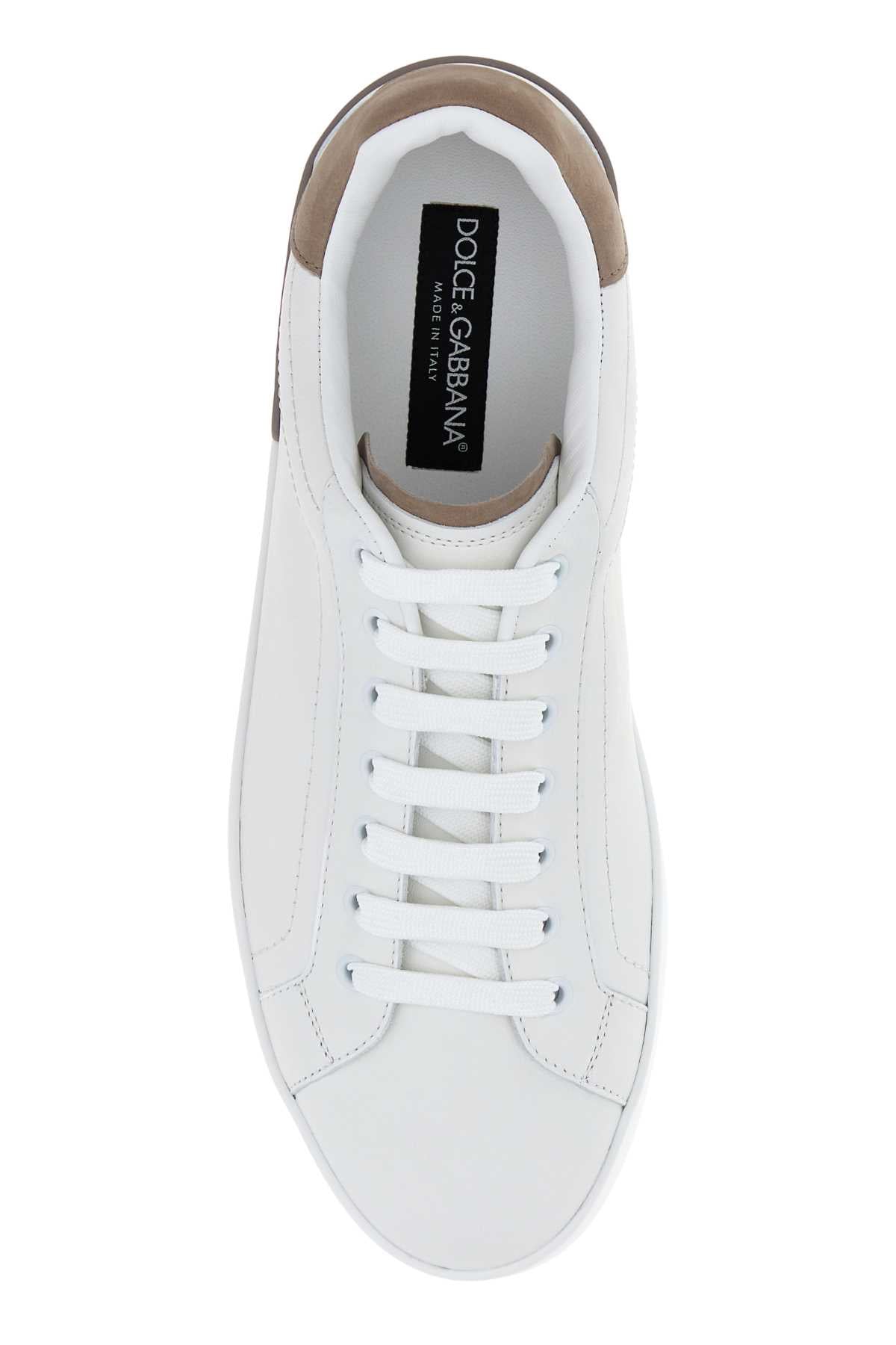 Dolce＆gabbana Men's Calfskin Sneakers in White - view 3