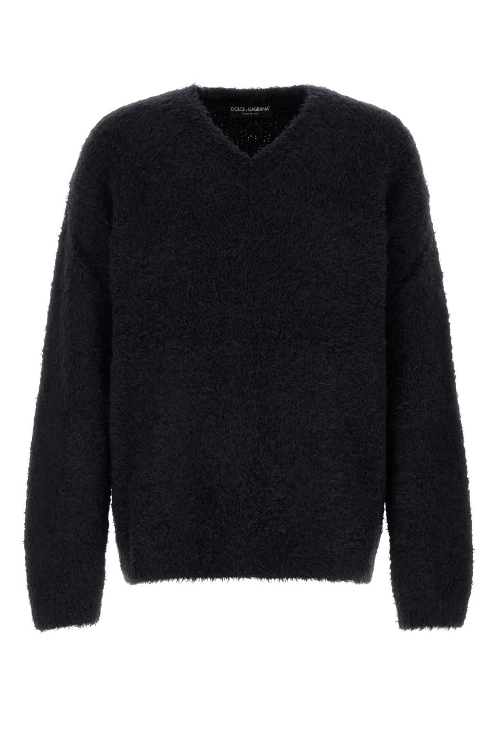 Dolce＆gabbana Men's Alpaca V-Neck Sweater in Navy - view 1