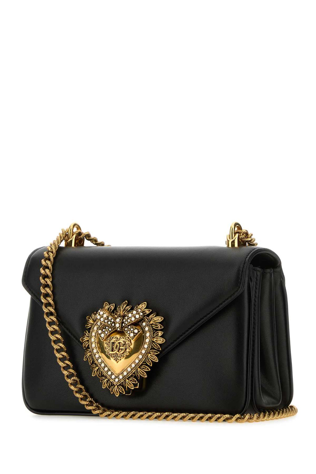 Dolce＆gabbana Women's Leather Chain Shoulder Bag in Black - view 2