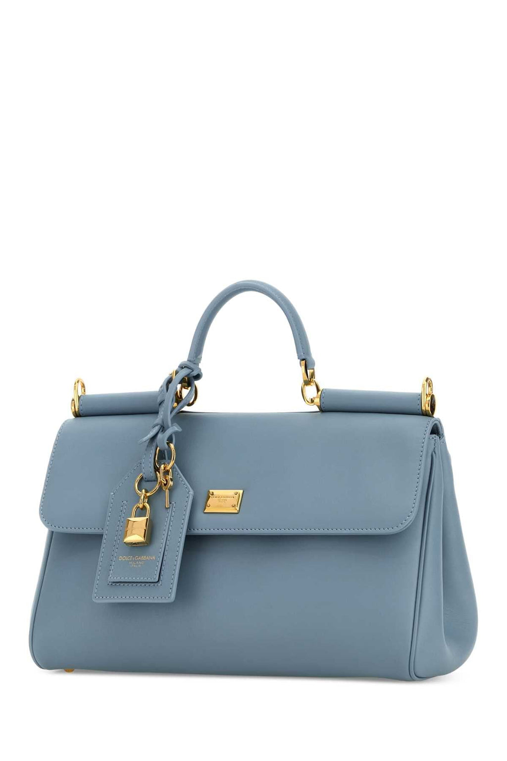 Dolce＆gabbana Women's Leather Padlock Bag in Light Blue - view 2