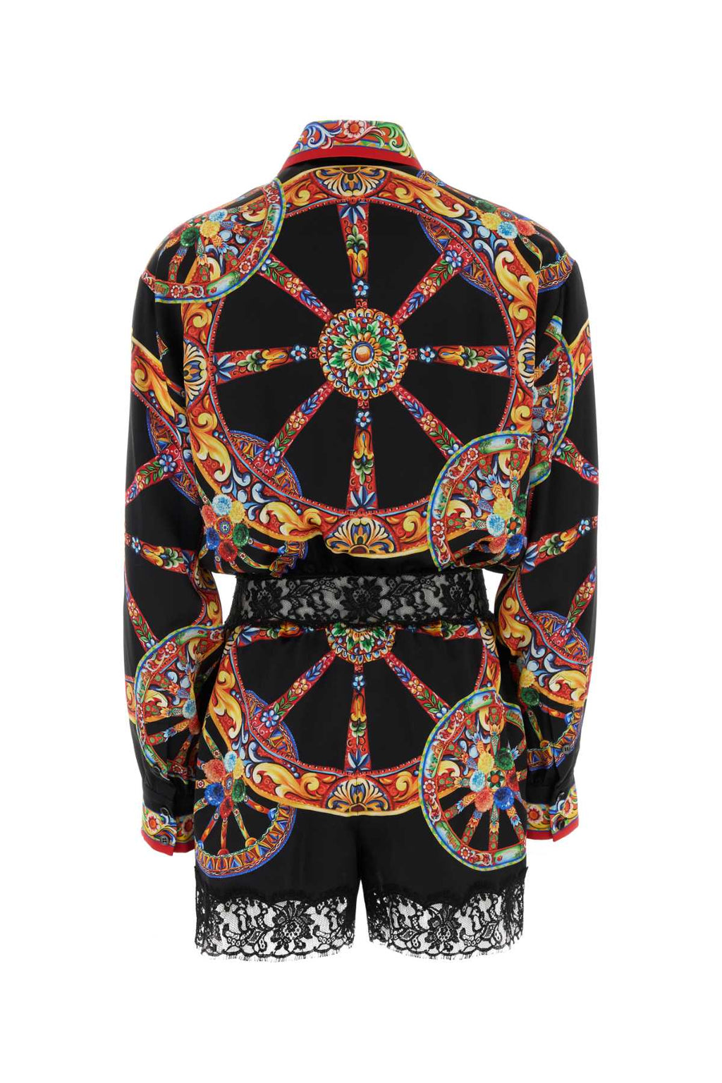 Dolce＆gabbana Women's Silk Carretto Shirt in Multicolour - view 2