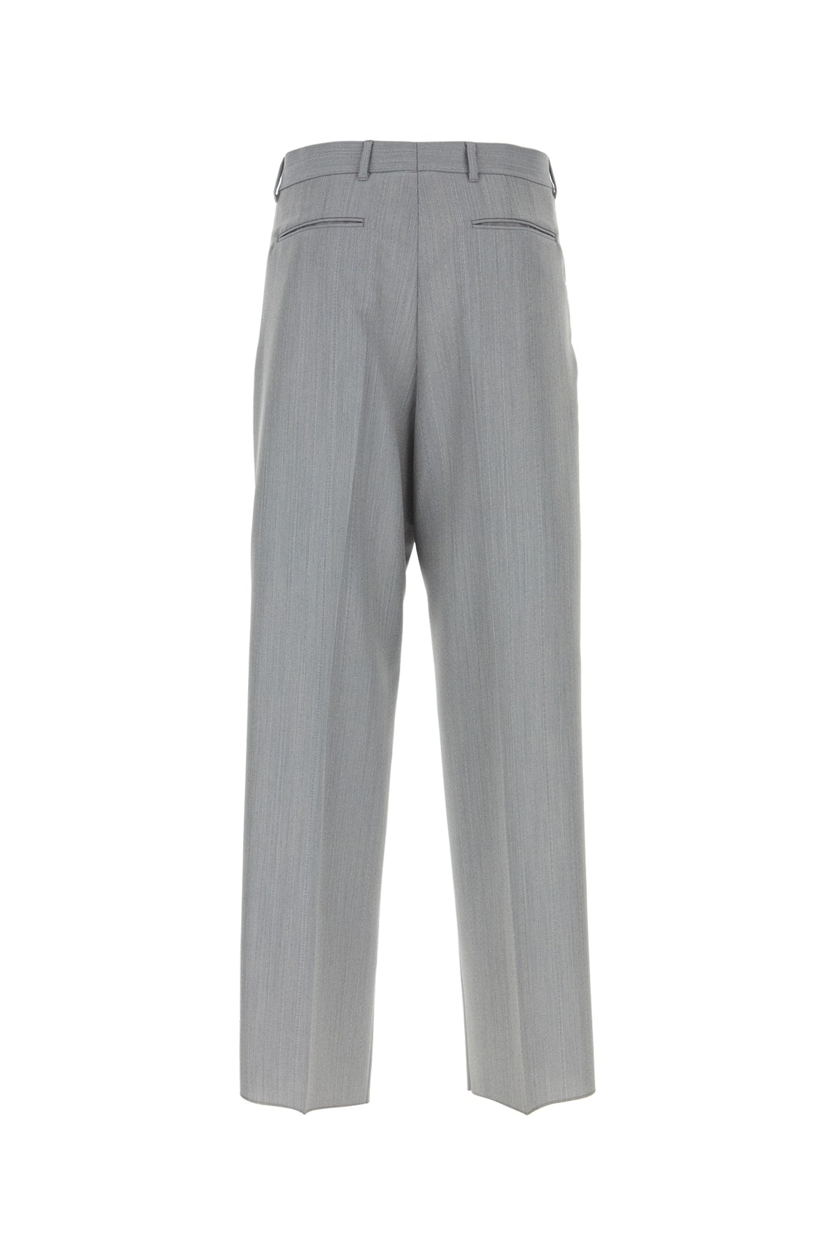 Dior Men's Wool Mohair Trousers in Grey - view 2