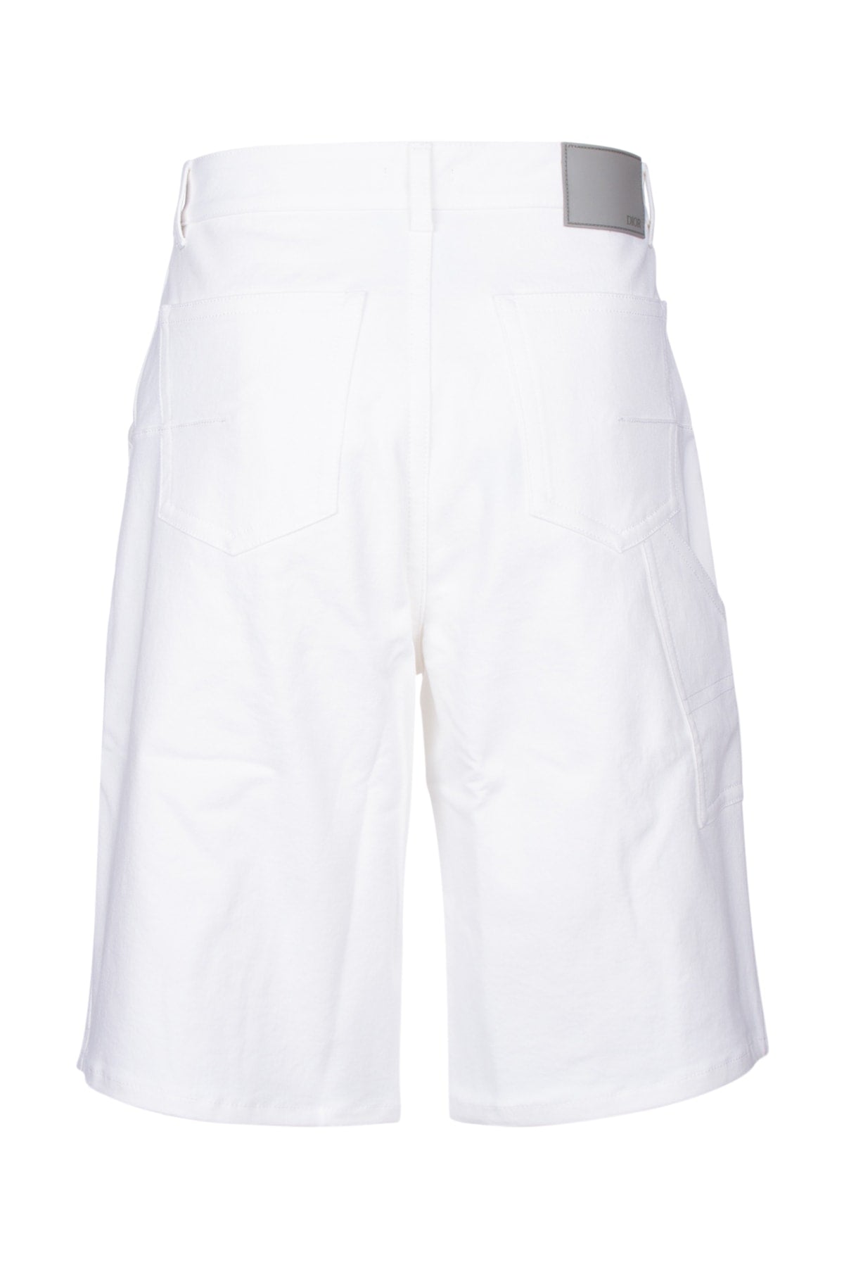 Dior Men's Cotton Cargo Shorts in White - view 2