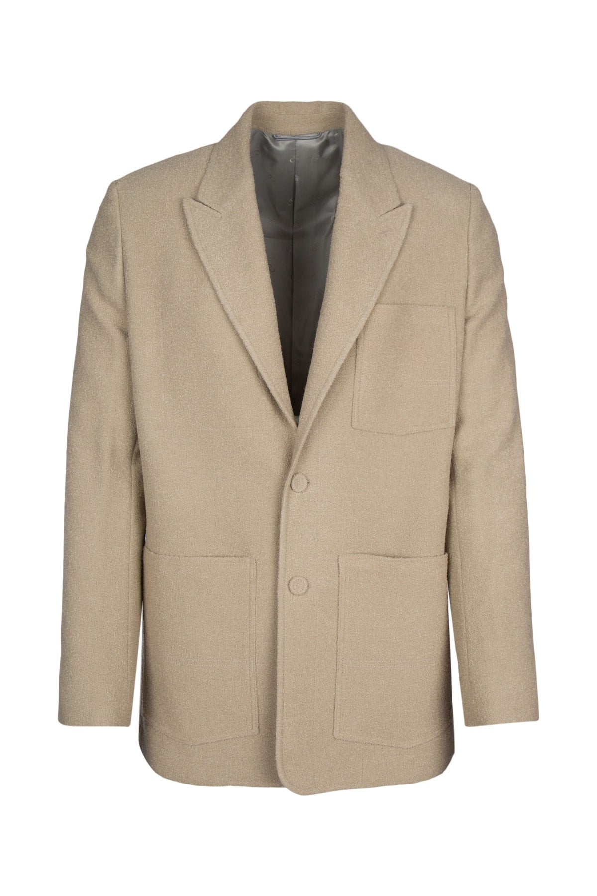 Dior Men's Fleece Wool Blazer in Beige - view 1