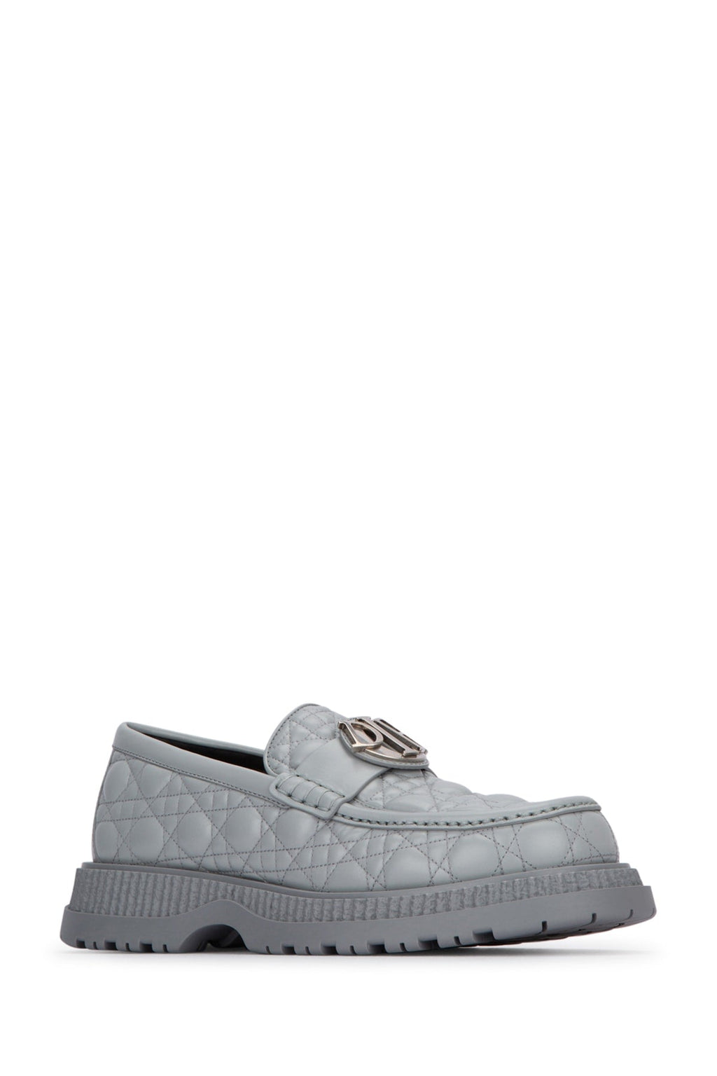 Dior Men's Suede Chunky Loafers in Grey - view 2