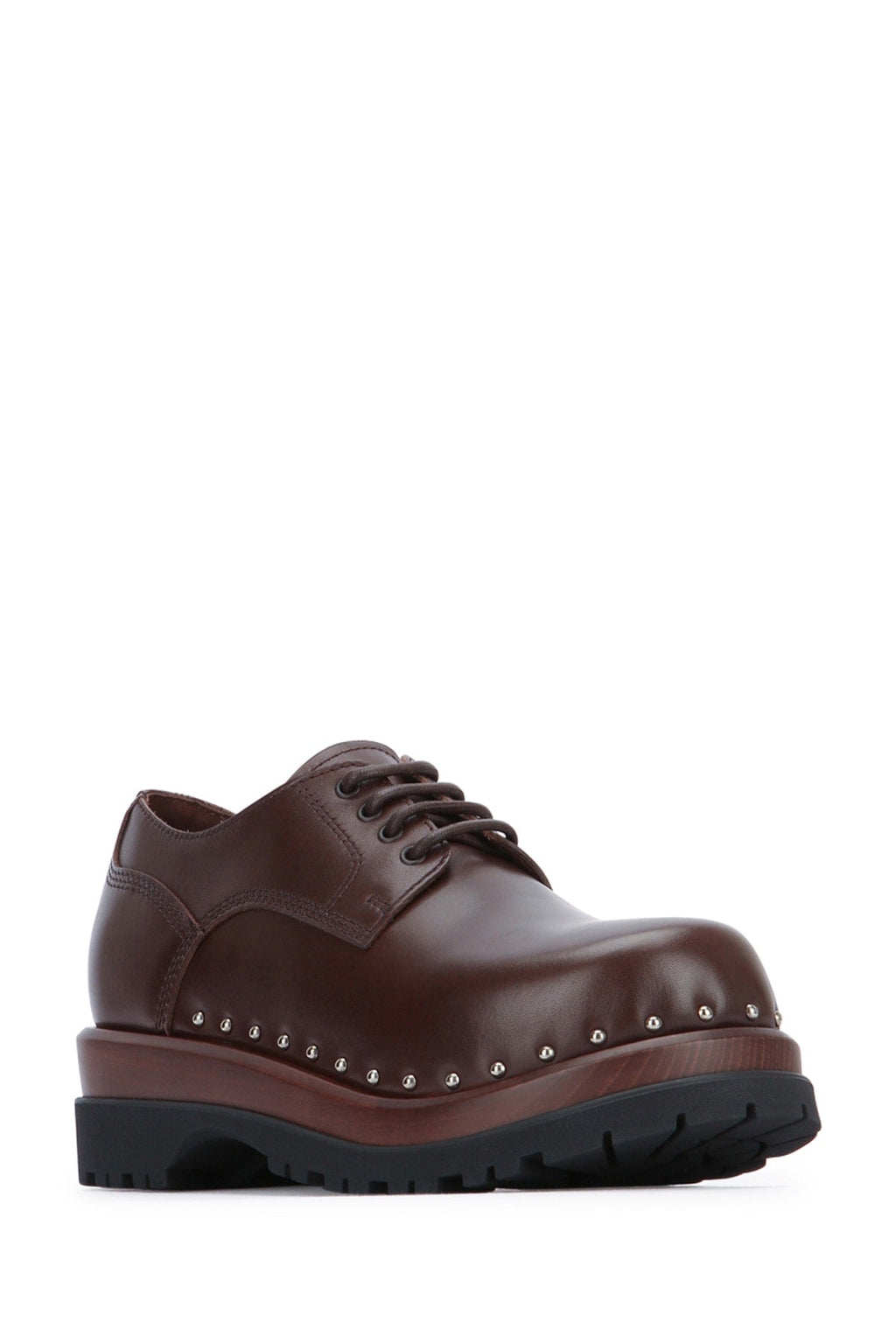 Dior Men's Leather Cape Town Derby Shoes in Brown - view 2