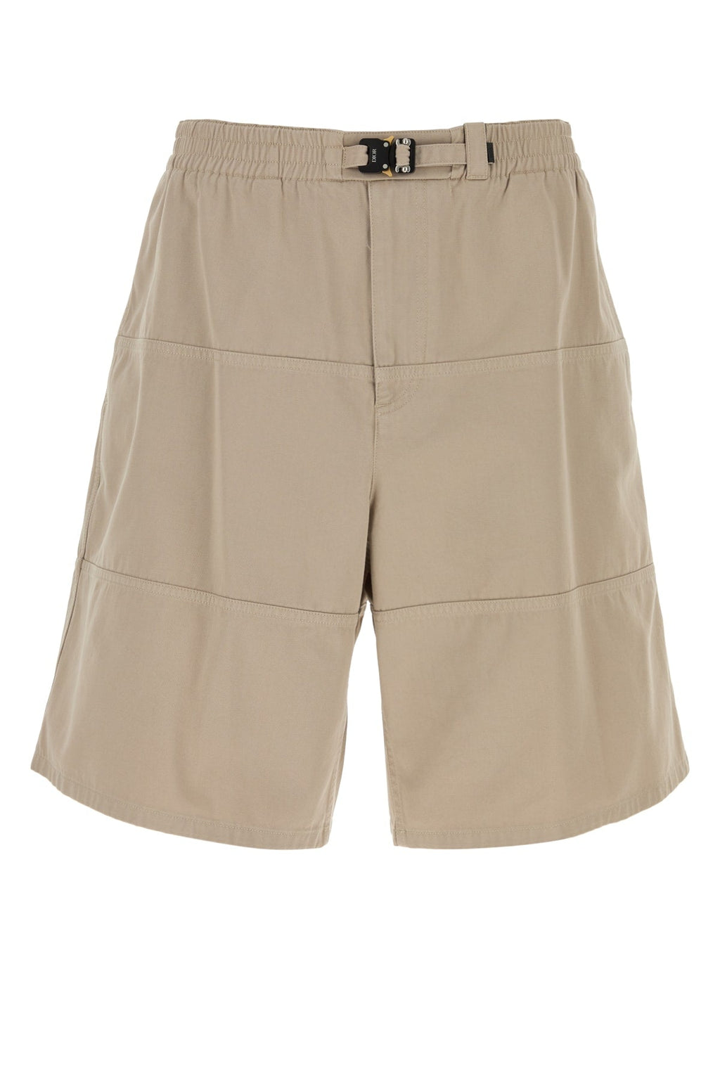 Dior Men's Cotton Buckle Shorts in Beige - view 1