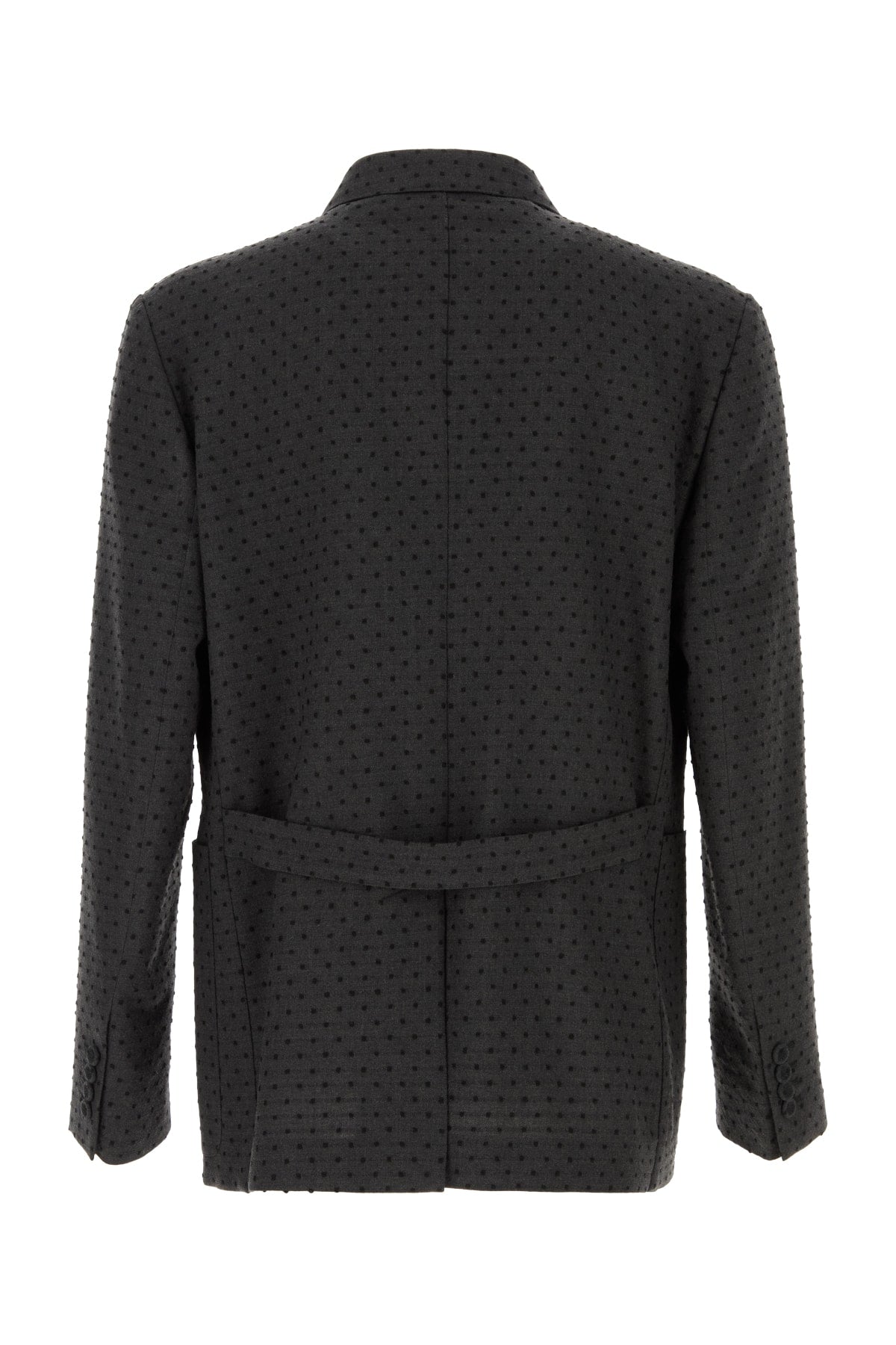 Dior Men's Virgin Wool Plumetis Blazer in Grey - view 2