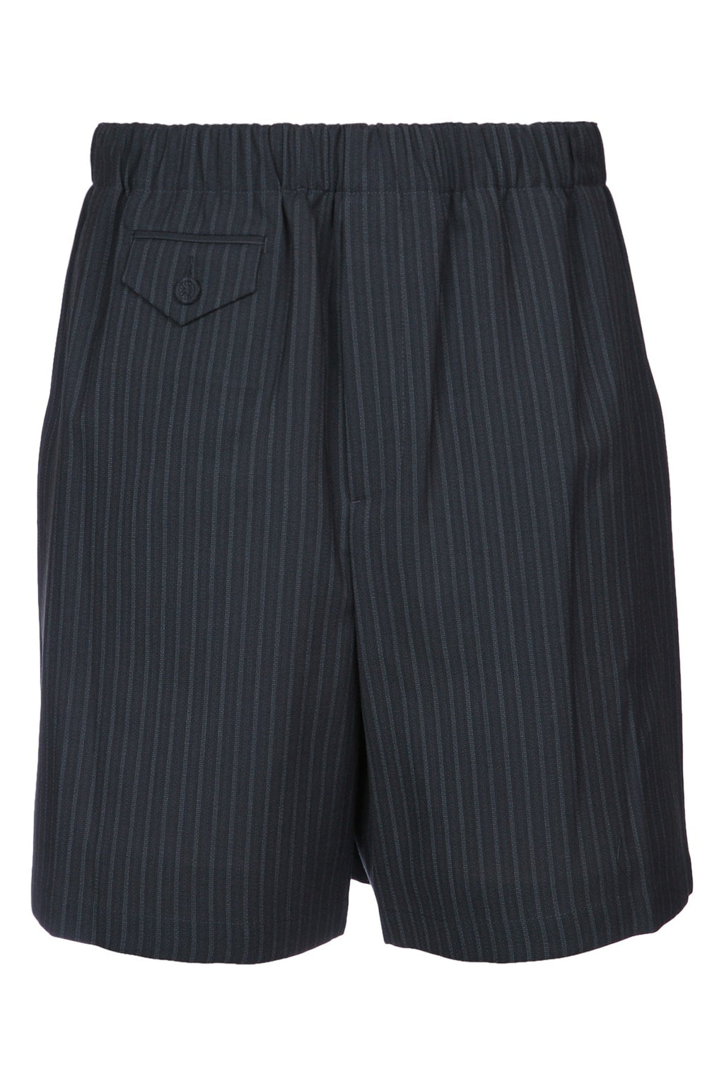 Dior Men's Wool Pinstripe Shorts in Black - view 1