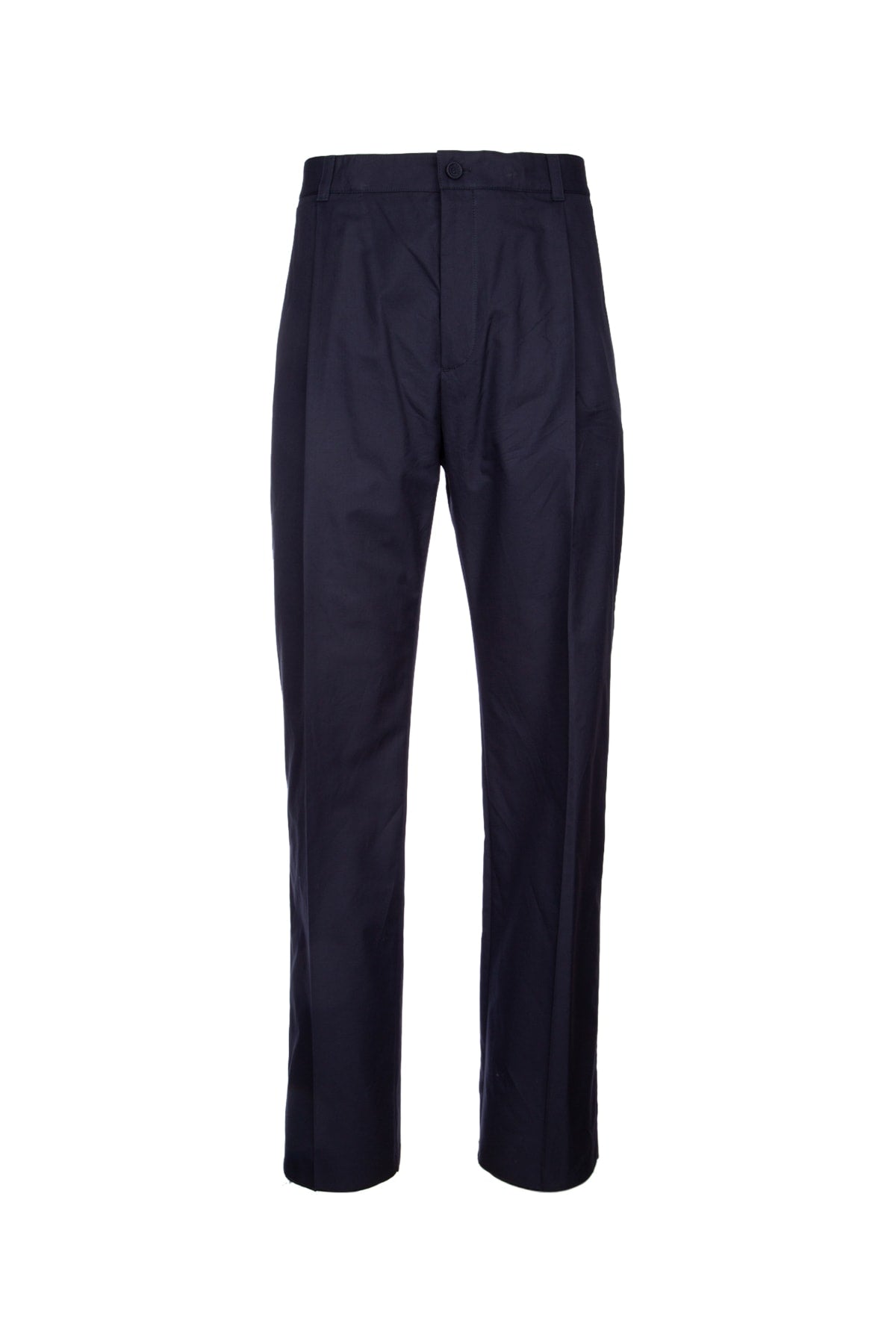 Dior Men's Cotton Silk Trousers in Dark Blue - view 1