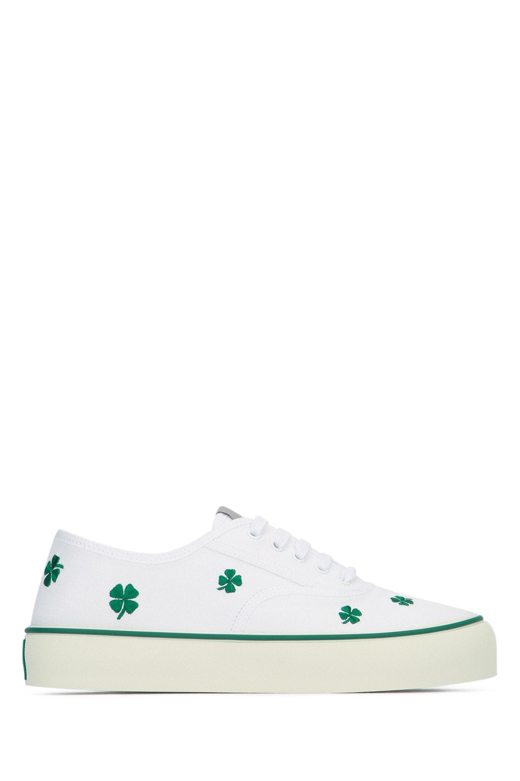 Dior Men's Cotton Quadrifoglio Saltwind Sneakers in White - view 1