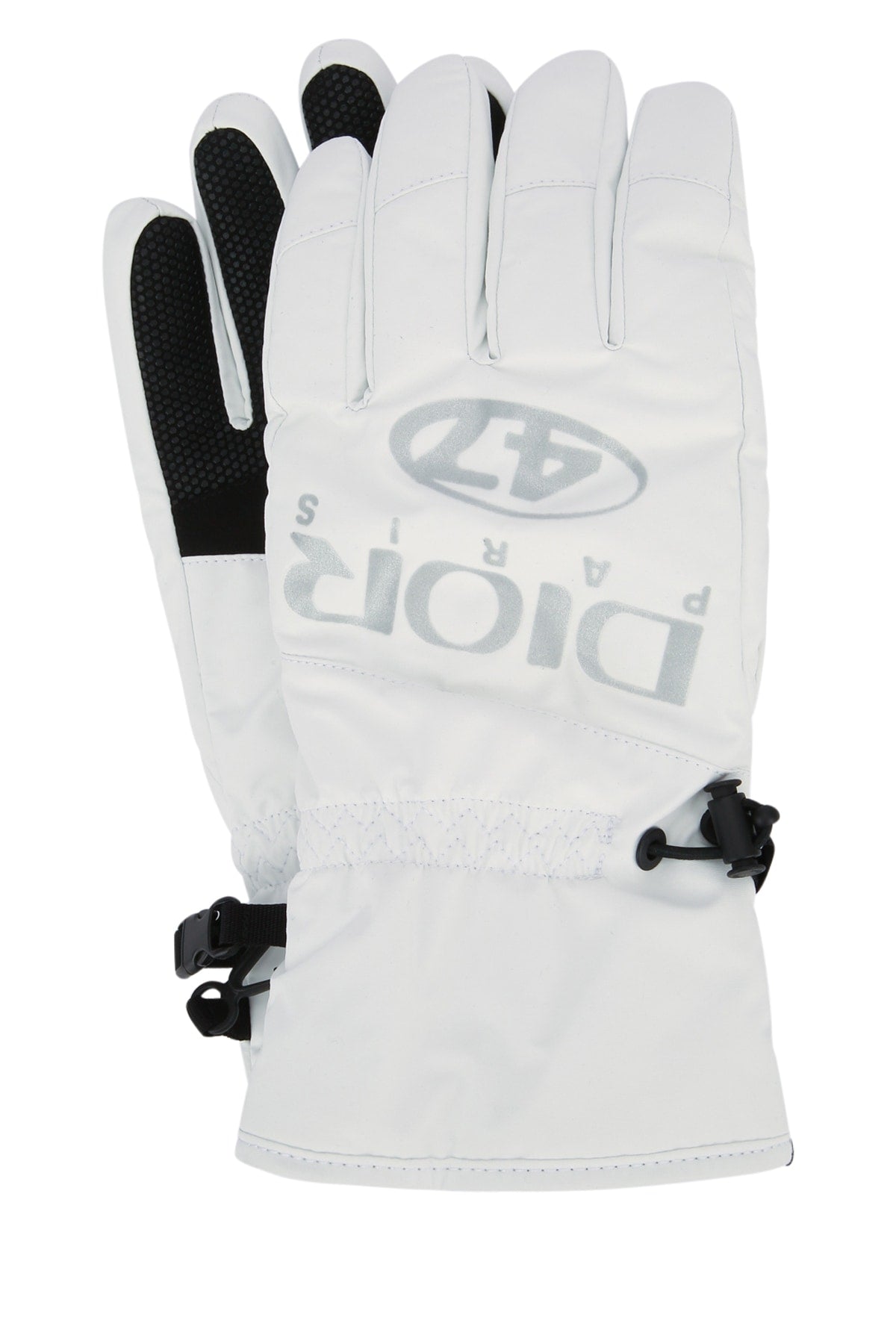 Dior Men's Polyamide Ski Gloves in White - view 1
