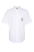 Dior Men's Cotton Mughetto Short Sleeve Shirt in White - view 1