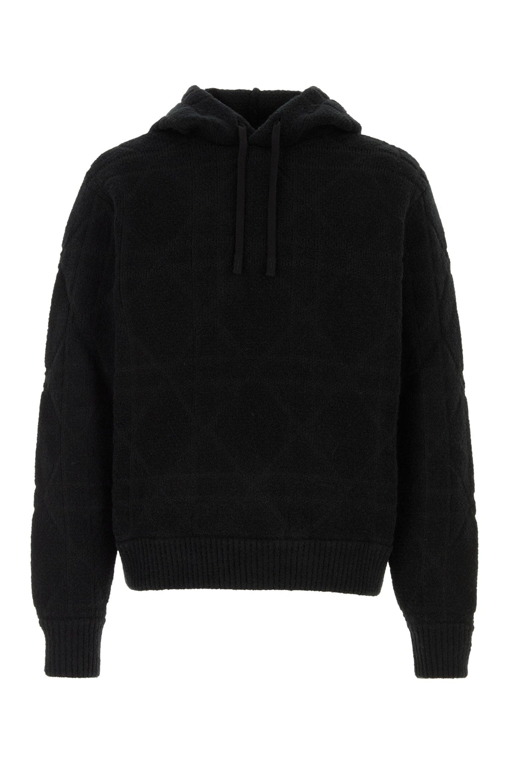 Dior Men's Wool Hooded Sweatshirt in Black - view 1