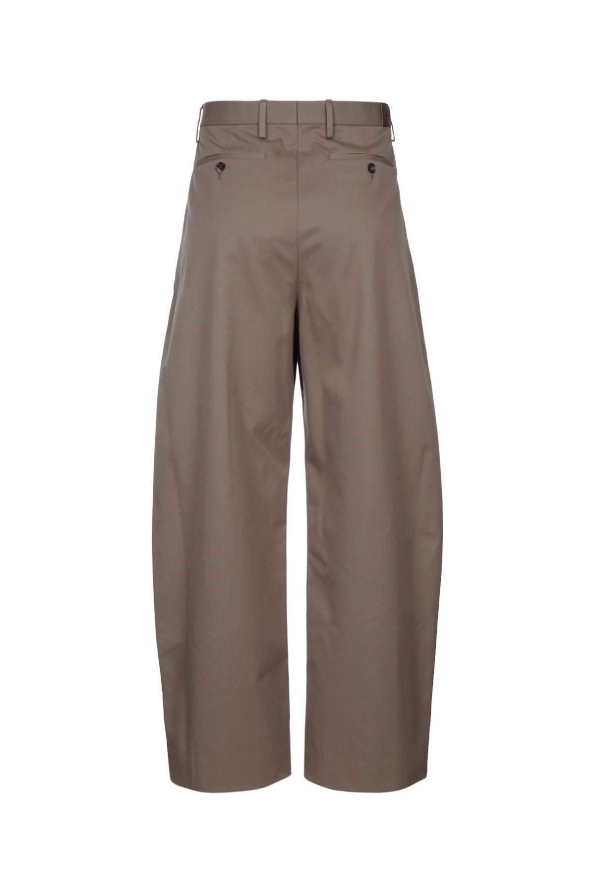 Dior Men's Silk Wide-Leg Trousers in Brown - view 2