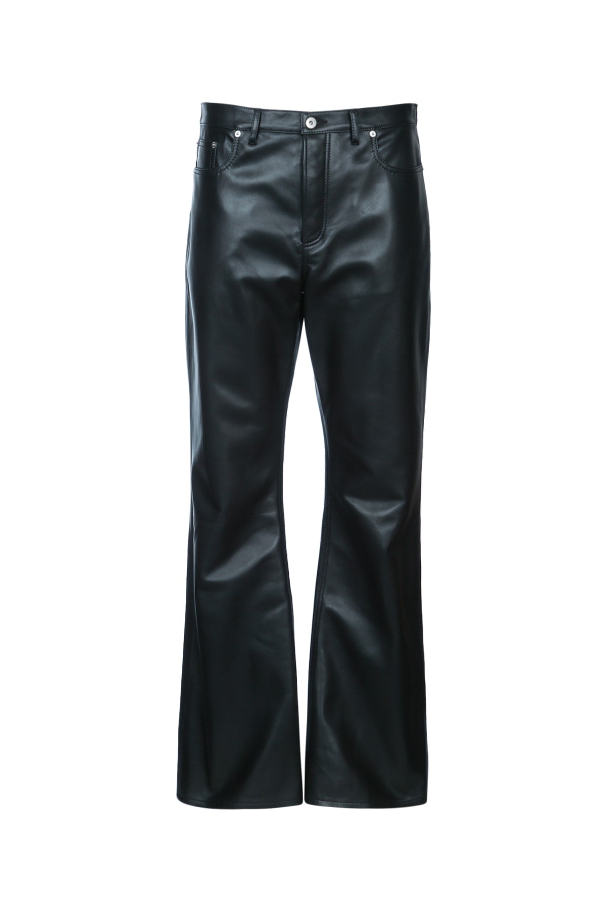 Dior Men's Leather Trousers in Black - view 1