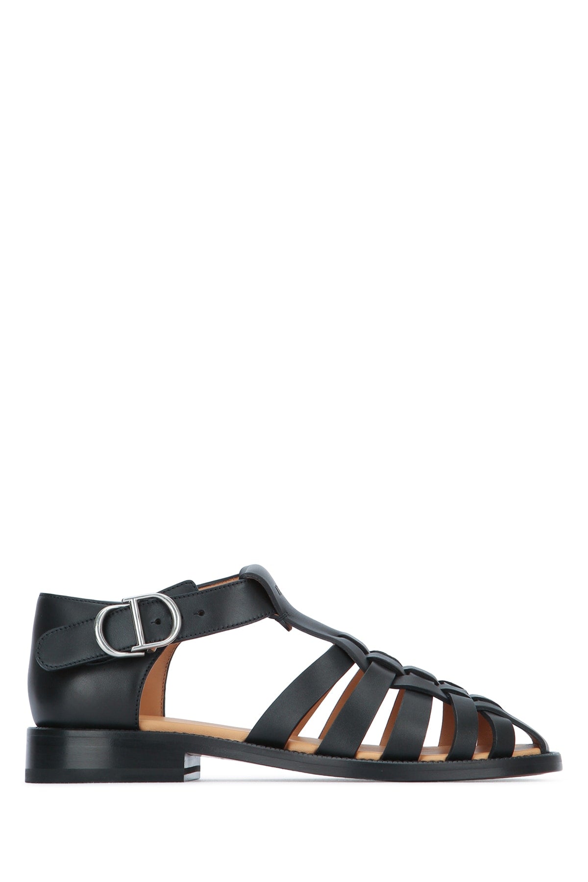Dior Men's Calfskin Almare Sandals in Black - view 1