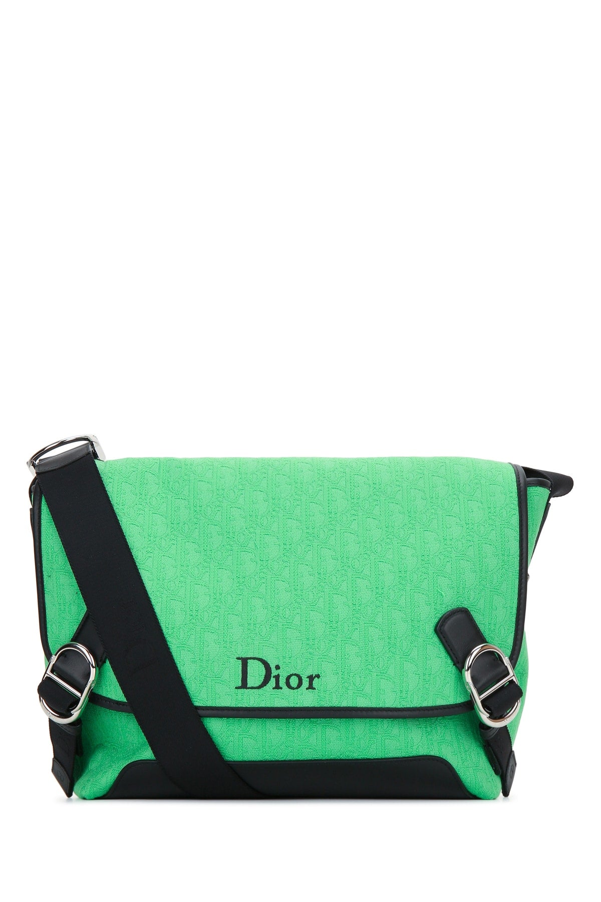 Dior Men's Cotton Messenger Bag in Green - view 1