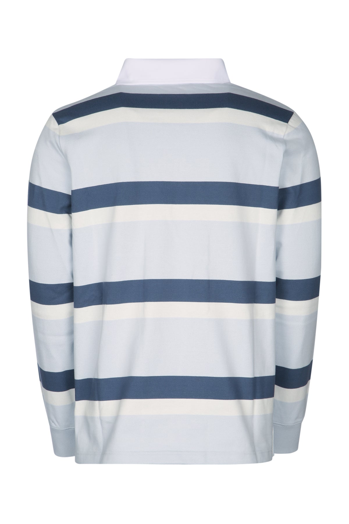 Dior Men's Cotton Striped Rugby Polo in Blue - view 2