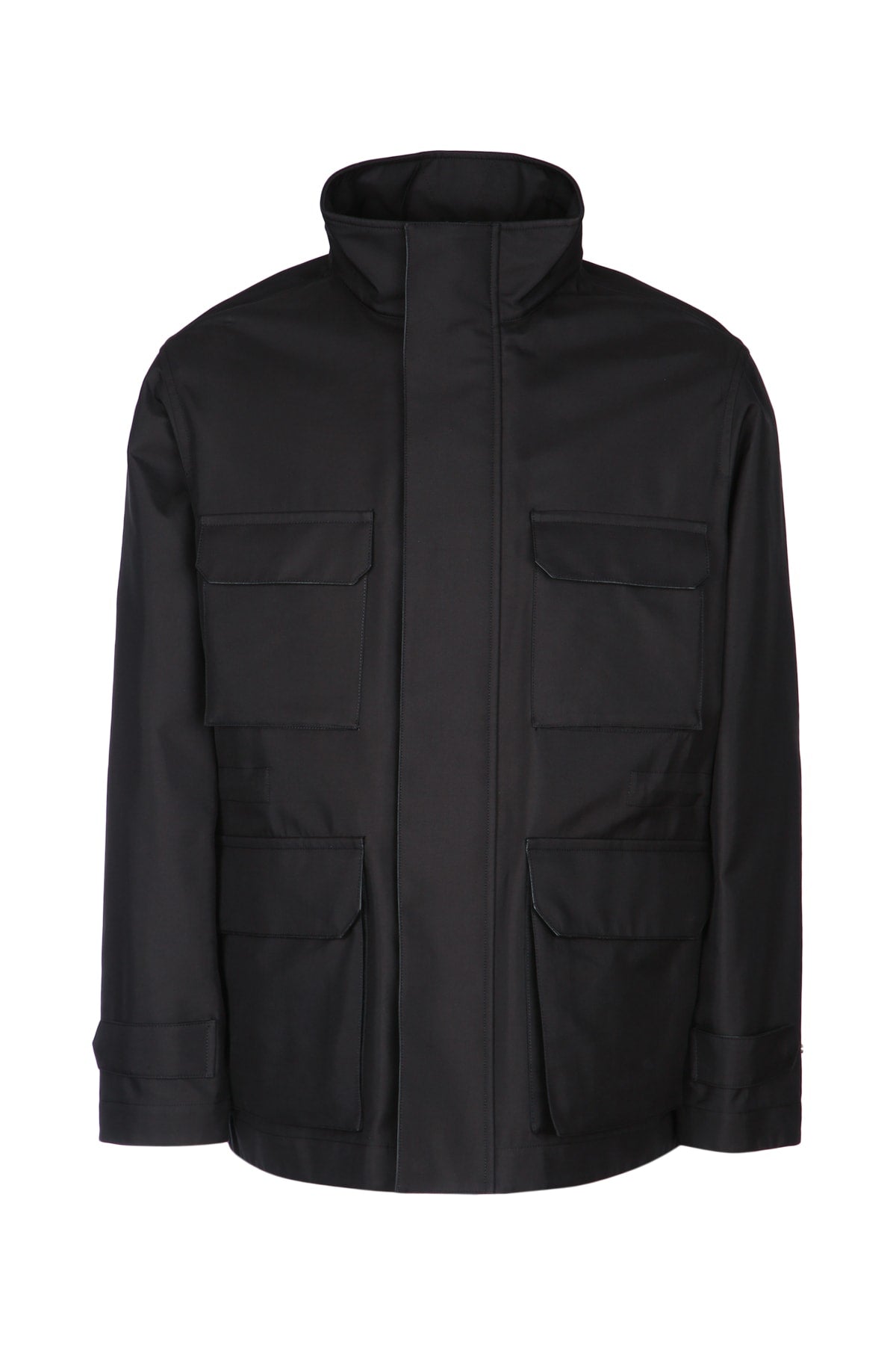 Dior Men's Silk Cotton Safari Jacket in Black - view 1