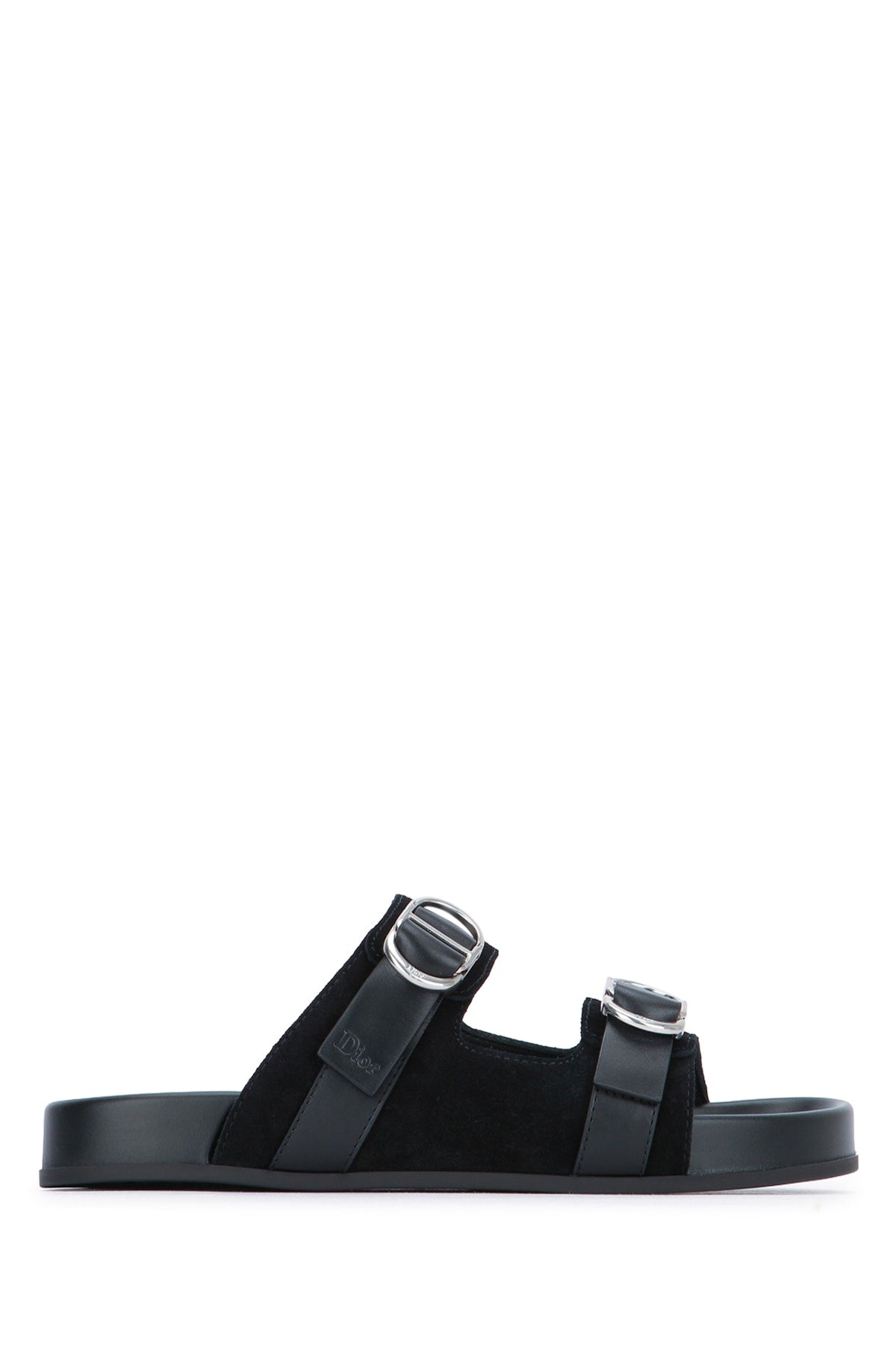 Dior Men's Leather Slide Sandals in Black - view 1