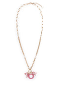 Dior Women's Metal Rose Pendant Necklace in Gold - view 1