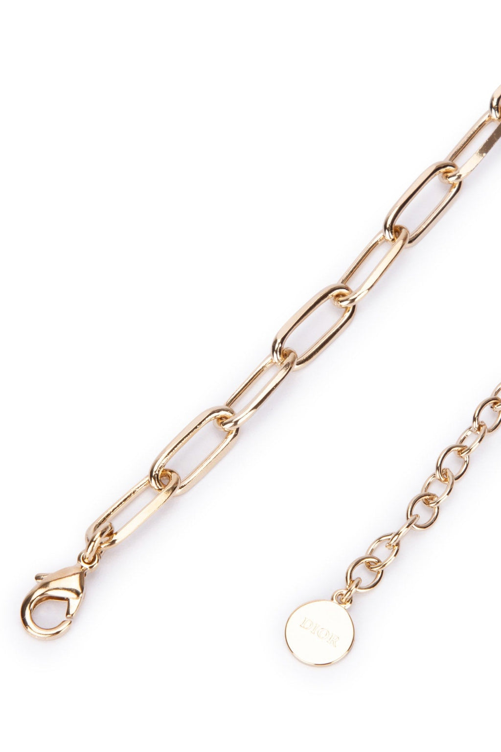 Dior Women's Metal Rose Pendant Necklace in Gold - view 3