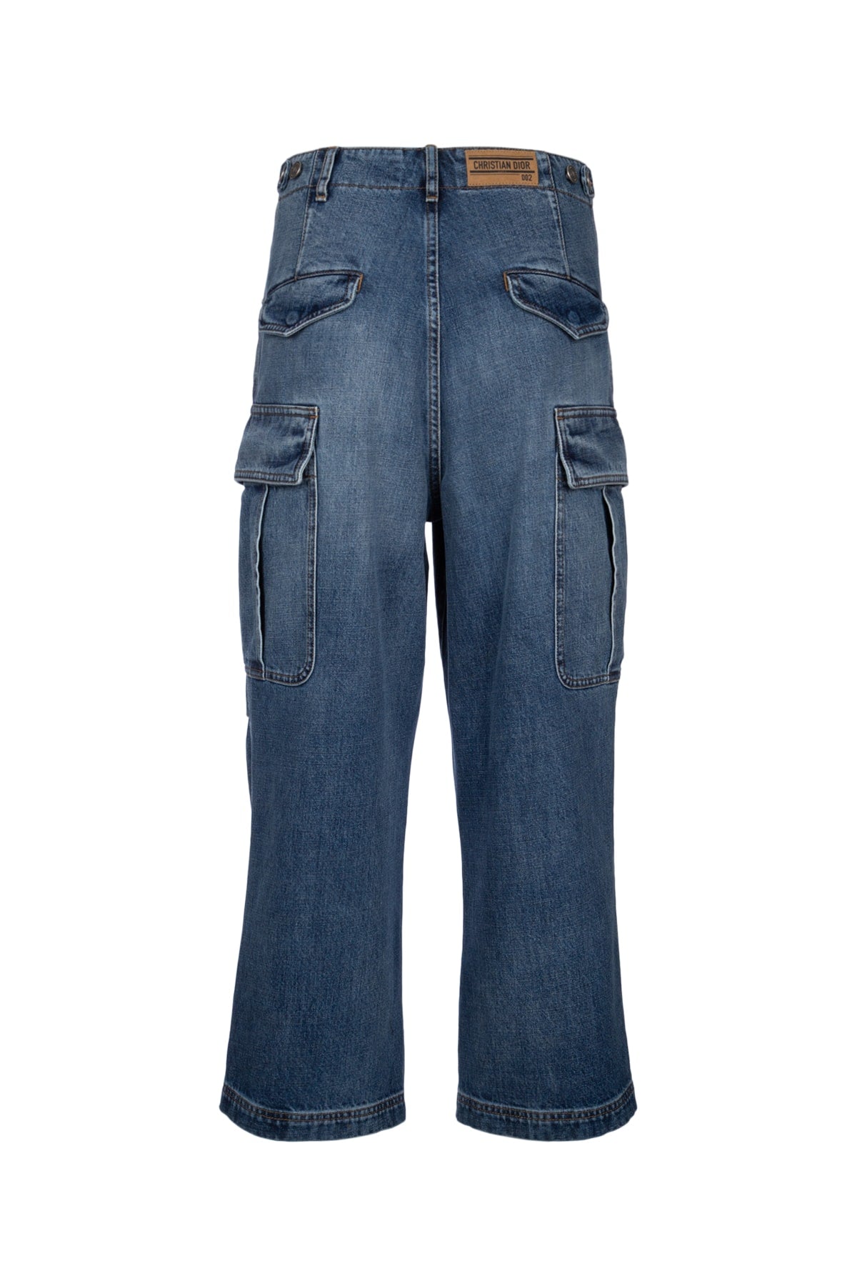 Dior Women's Cotton Straight Jeans in Blue - view 2