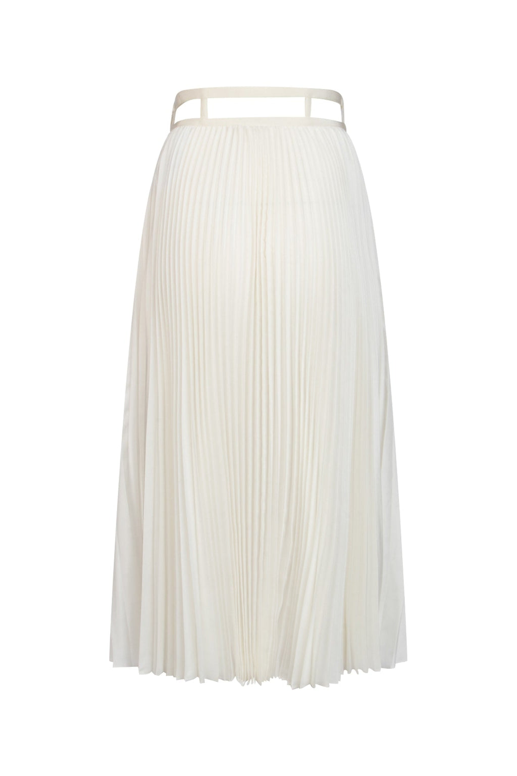 Dior Women's Pleated Midi Skirt in White - view 2
