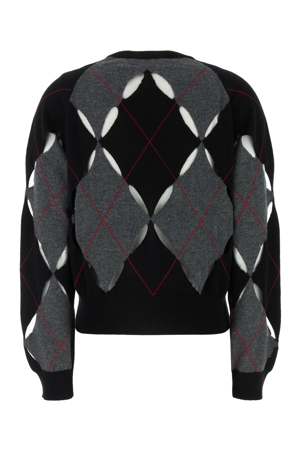 Dior Women's Cashmere Argyle Sweater in Grey - view 2
