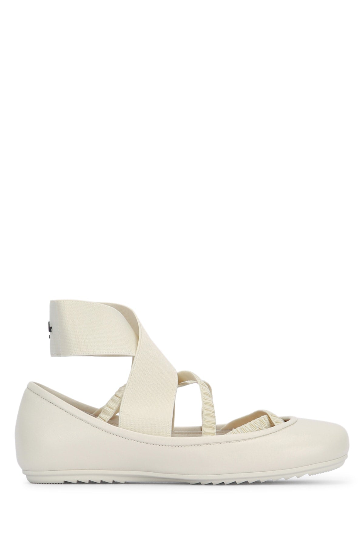 Dior Women's Leather Ballet Flats in White - view 1
