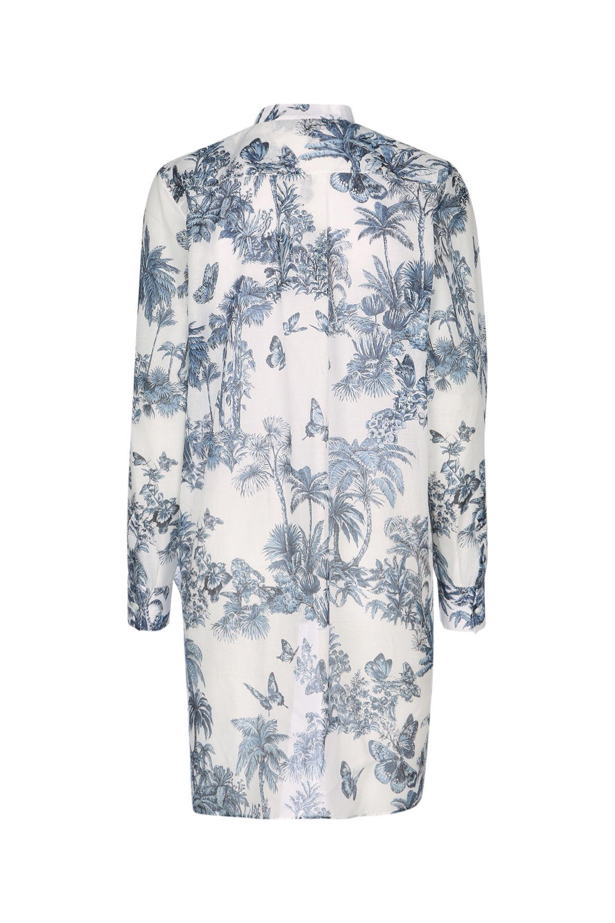 Dior Women's Cotton Muslin Toile de Jouy Shirt in Blue - view 2