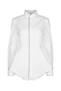 Dior Women's Piped Cotton Shirt in White - view 1