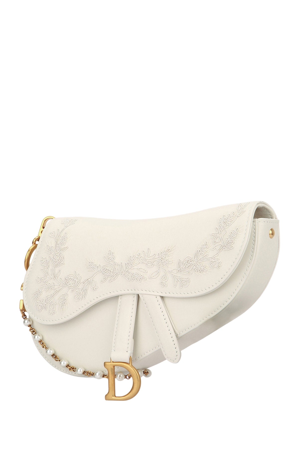 Dior Women's Calfskin Clutch in Cream - view 2