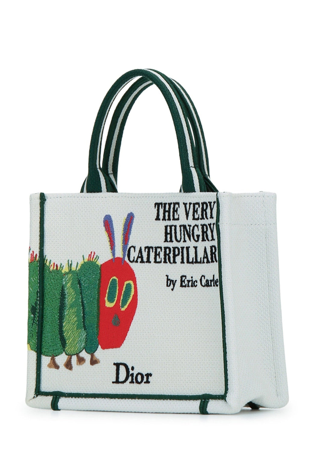 Dior Women's Embroidered Cotton Tote in Multicolour - view 2