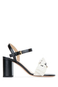 Dior Women's Heeled Sandals in Black and White - view 1