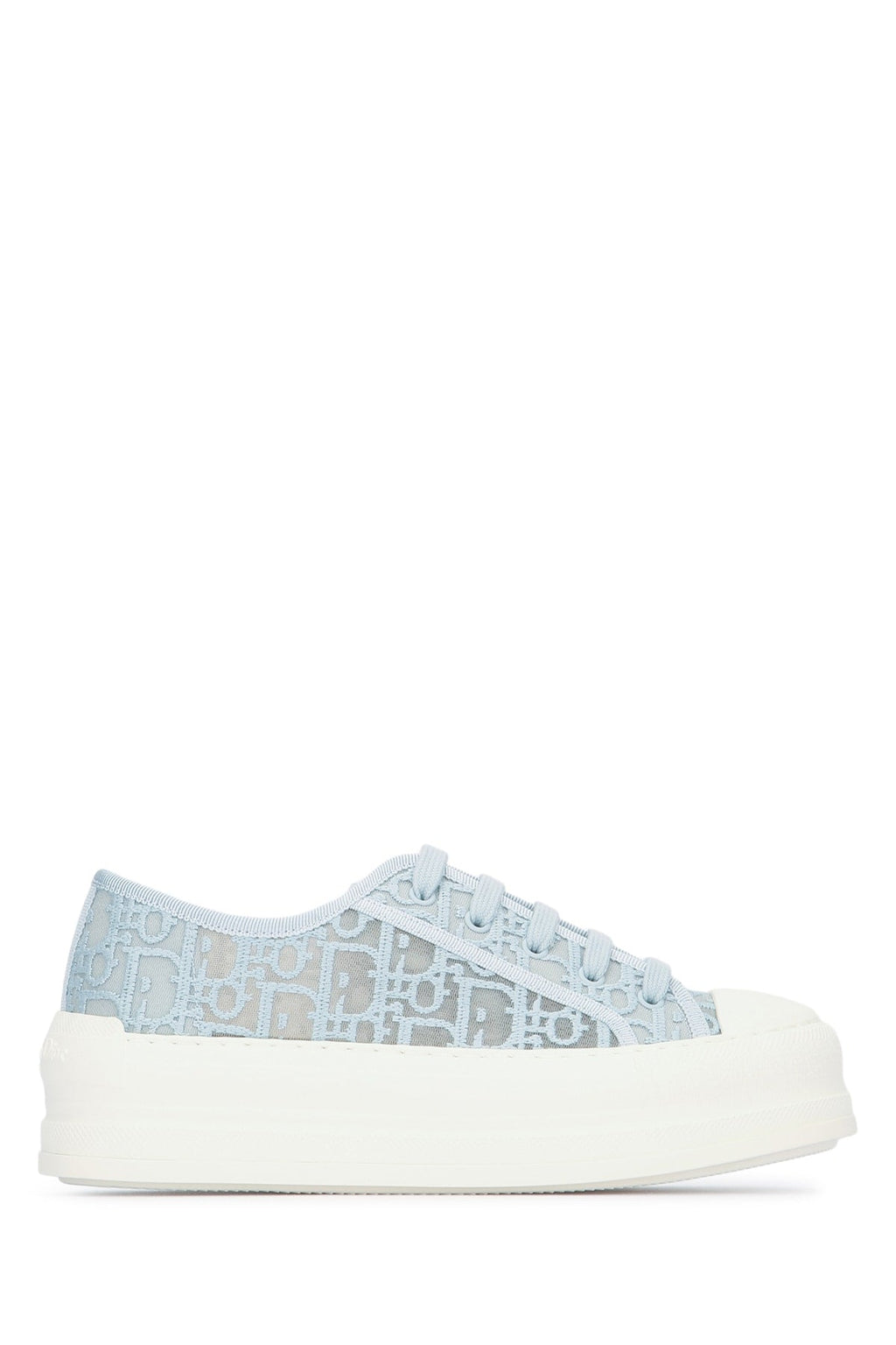 Dior Women's Oblique Cotton Sneakers in Blue - view 1