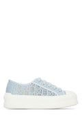 Dior Women's Oblique Cotton Sneakers in Blue - view 1